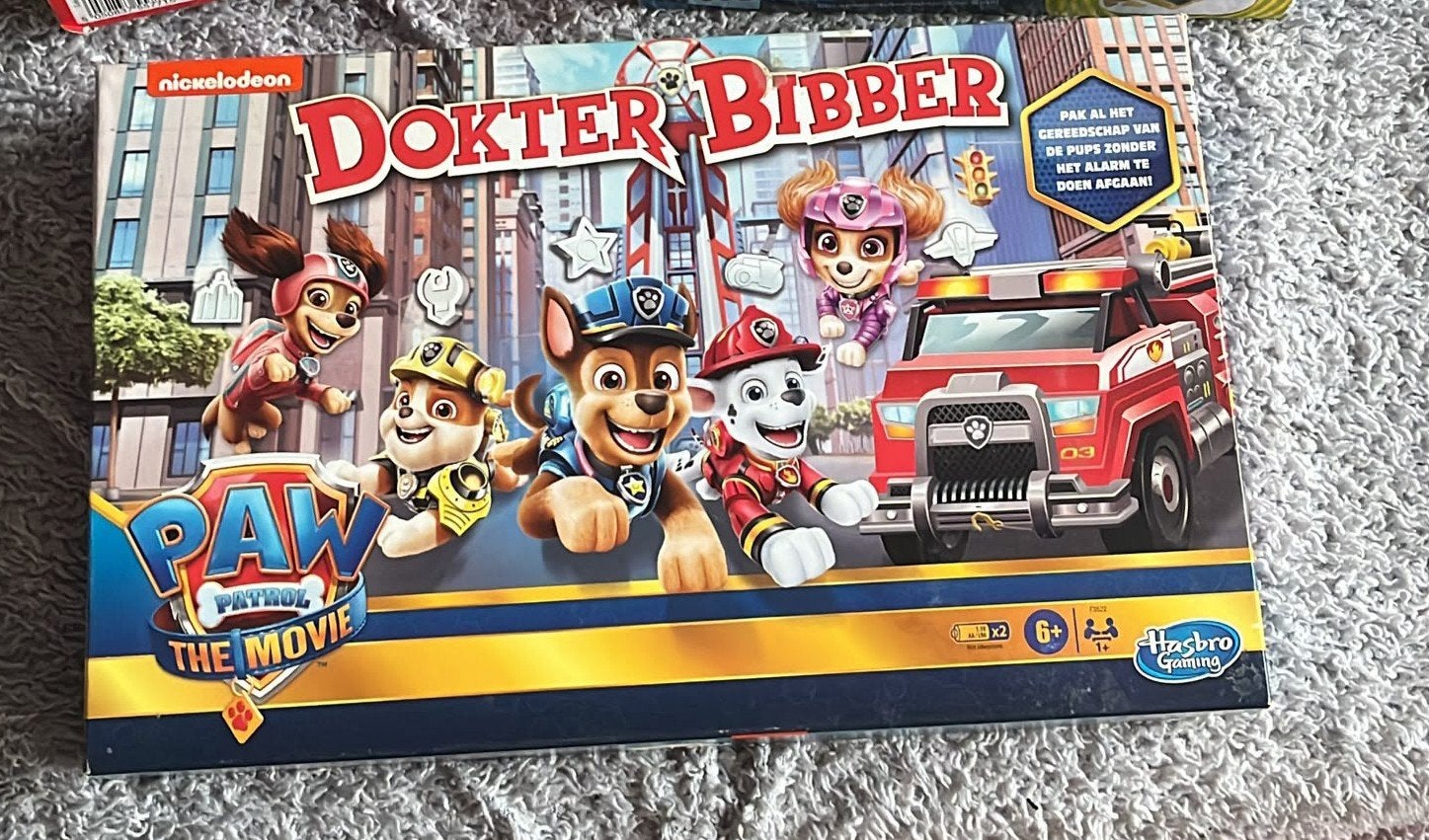 dokter bibber paw patrol versie nieuw 32,99 euro, Hobby en Vrije tijd, Drie of vier spelers, Ophalen, Zo goed als nieuw, Hasbro gaming