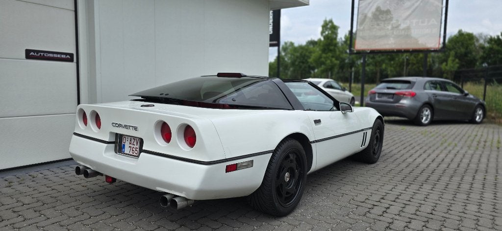 Chevrolet Corvette C4 5.7 V8 TARGA Oldtimer/Airco/Leder/Pano, Auto's, Chevrolet, Achterwielaandrijving, Cabriolet, Wit, Leder