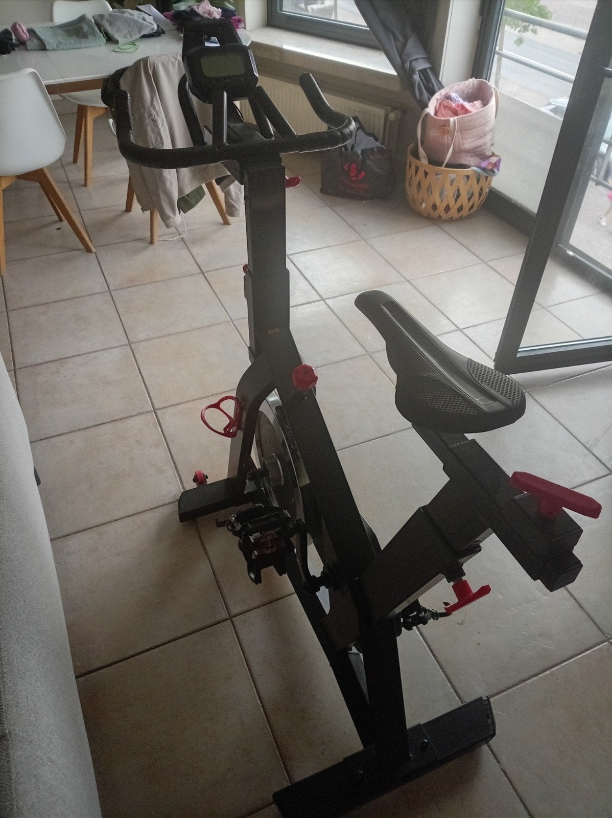 Spinning fiets, Ophalen