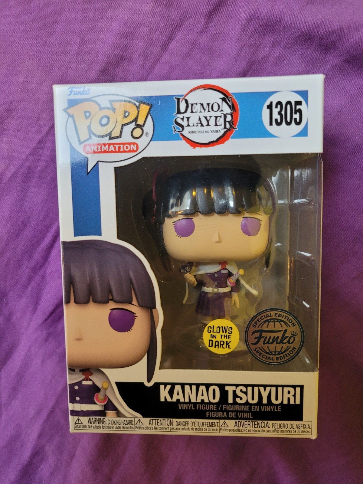 Funko Pop ! Demon Slayer Kanao Tsuyuri #1305 • GITD, Enlèvement ou Envoi, Neuf