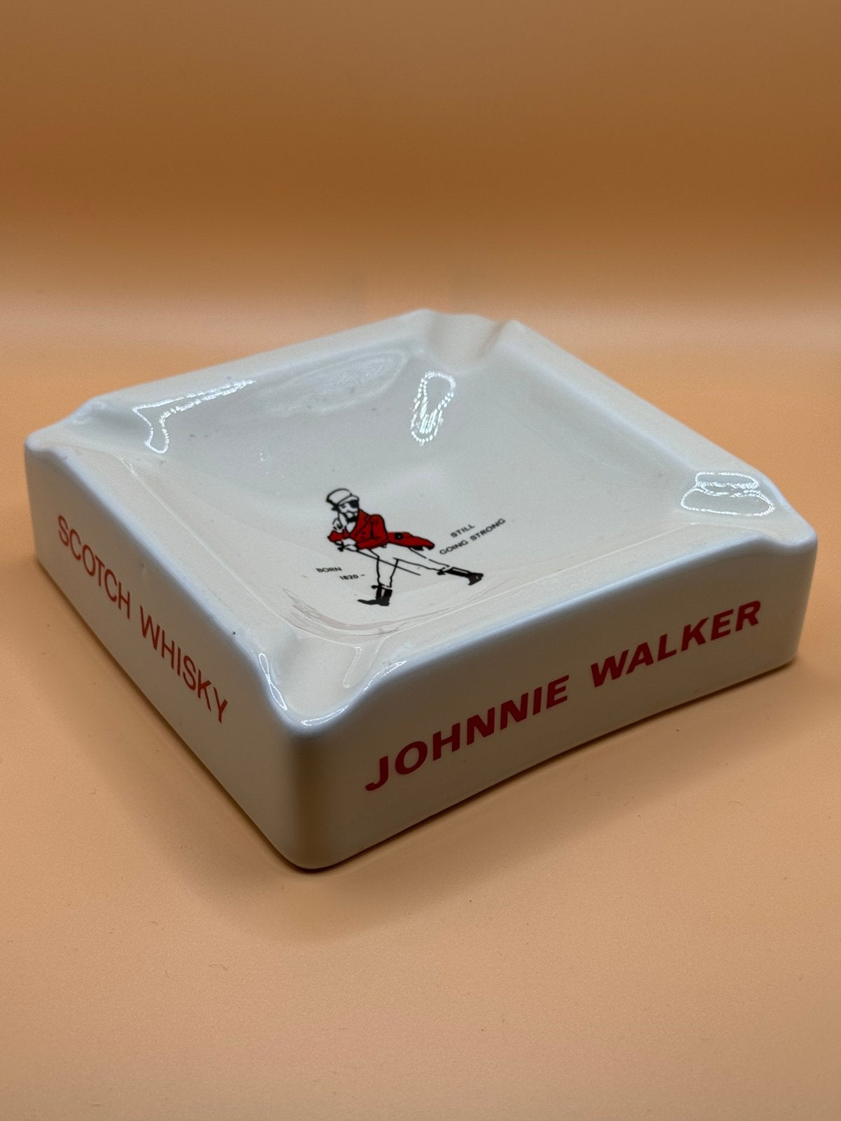 Vintage Johnnie Walker Whisky Sigaren Asbak Mid century, Ophalen, Zo goed als nieuw, Asbak