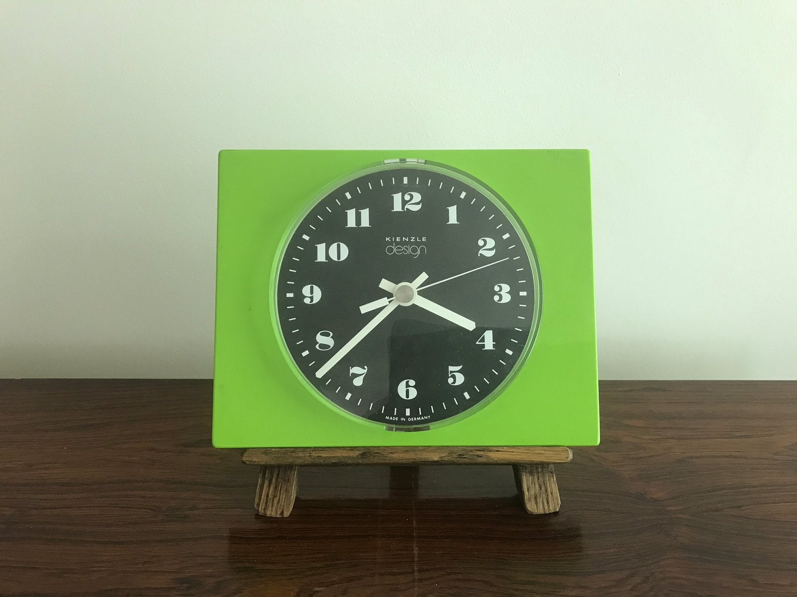 Kienzle Germany retro wandklok klok groen, Ophalen of Verzenden, Huis en Inrichting