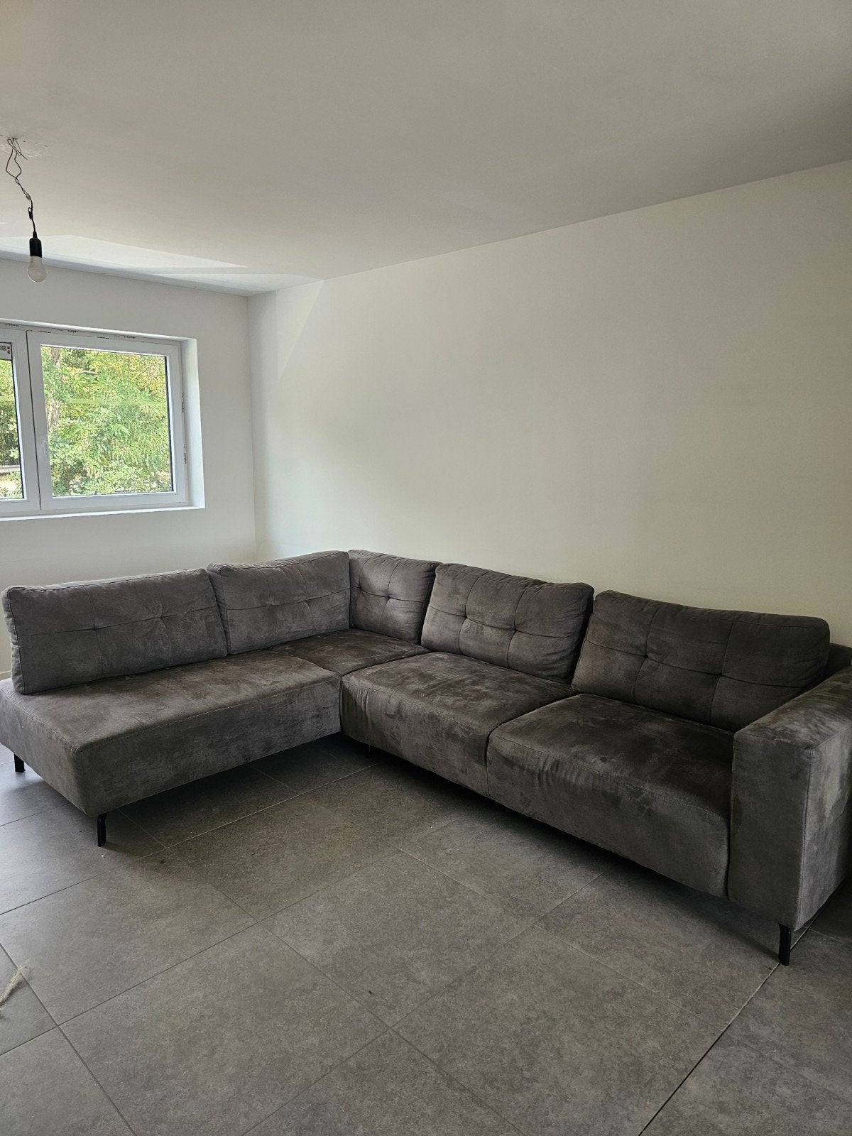 L-zetel grijs, Huis en Inrichting, Ophalen