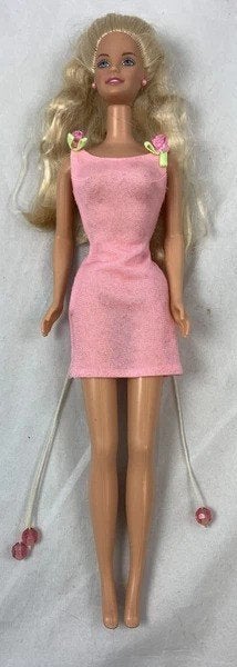 Mattel Barbie Rose Princess 2001 Pop Roze Jurk Vintage, Kinderen en Baby's, Verzenden, Zo goed als nieuw, Barbie