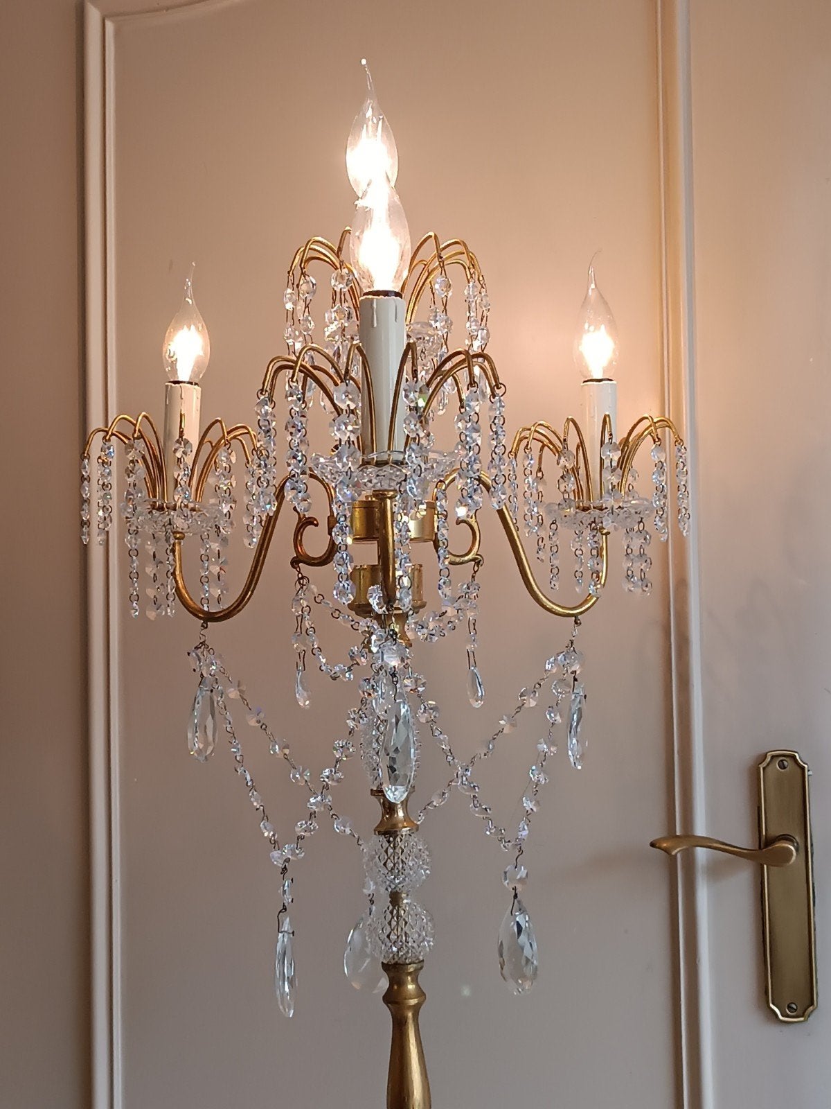 Lampe sur pied Maria Theresia avec cristaux Swarovski, Enlèvement