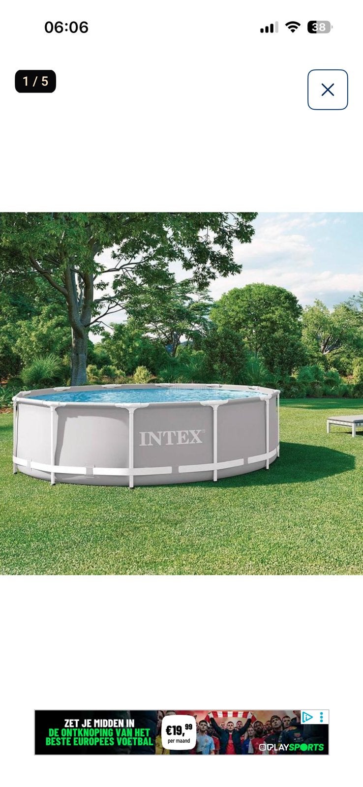 Nog goed Intex zwembad met pompen filter, Tuin en Terras, Ophalen, Zo goed als nieuw