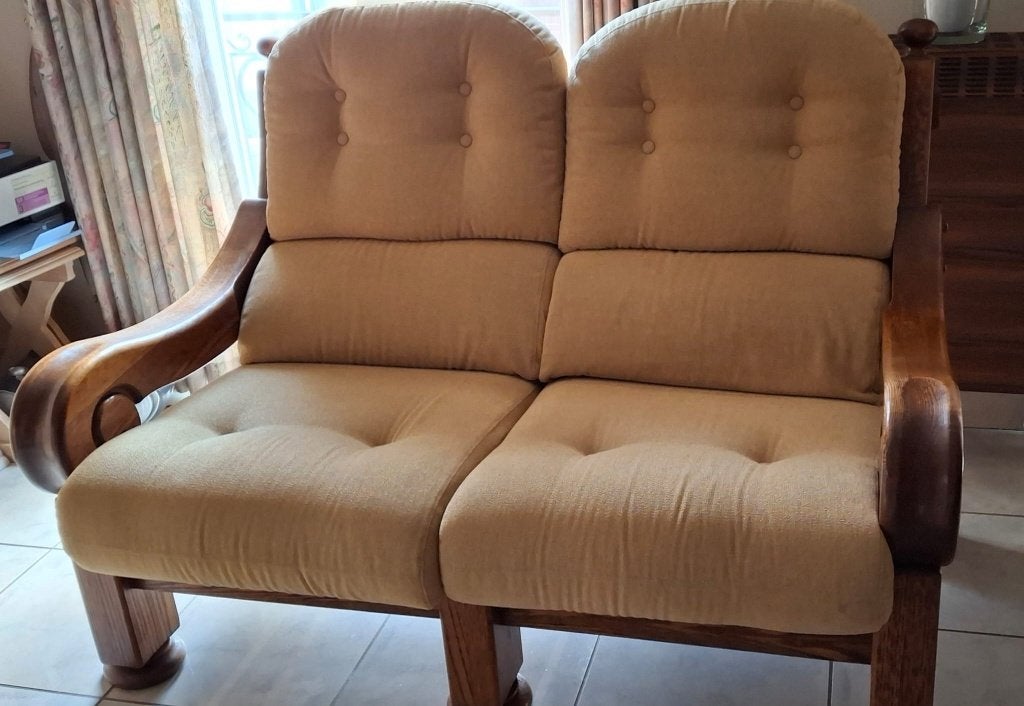 Eiken 2 Zit, Huis en Inrichting, Zetels | Zetels, Ophalen, Hout, Klassiek, Tweepersoons