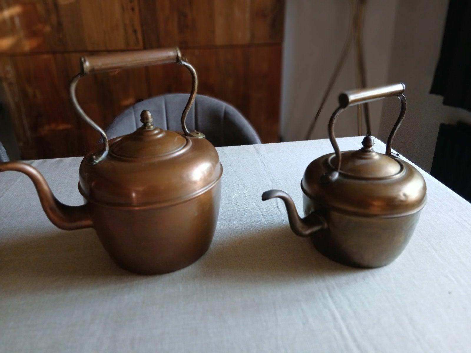 lot de 2 bouilloires en cuivre, Enlèvement, Cuivre