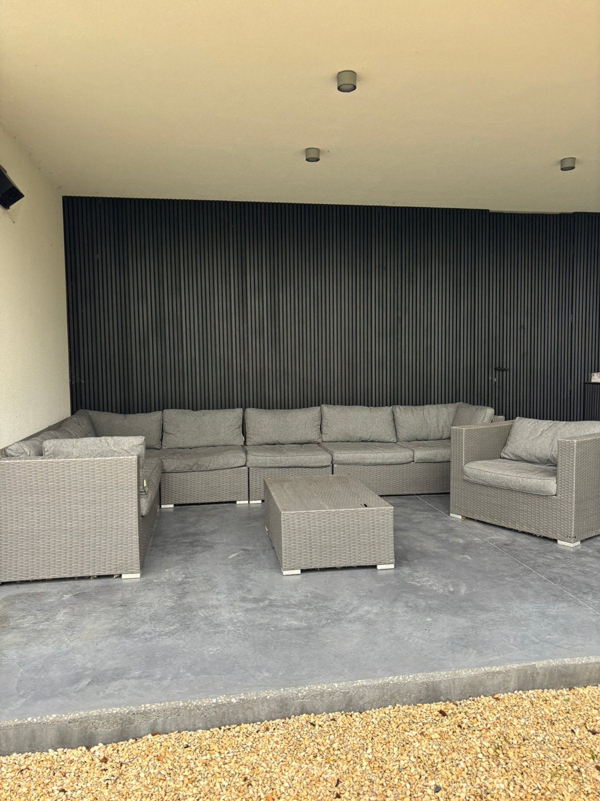 Lounge set 8 zitplaatsen, Jardin & Terrasse, Rotin, Banque, 8 places, Enlèvement