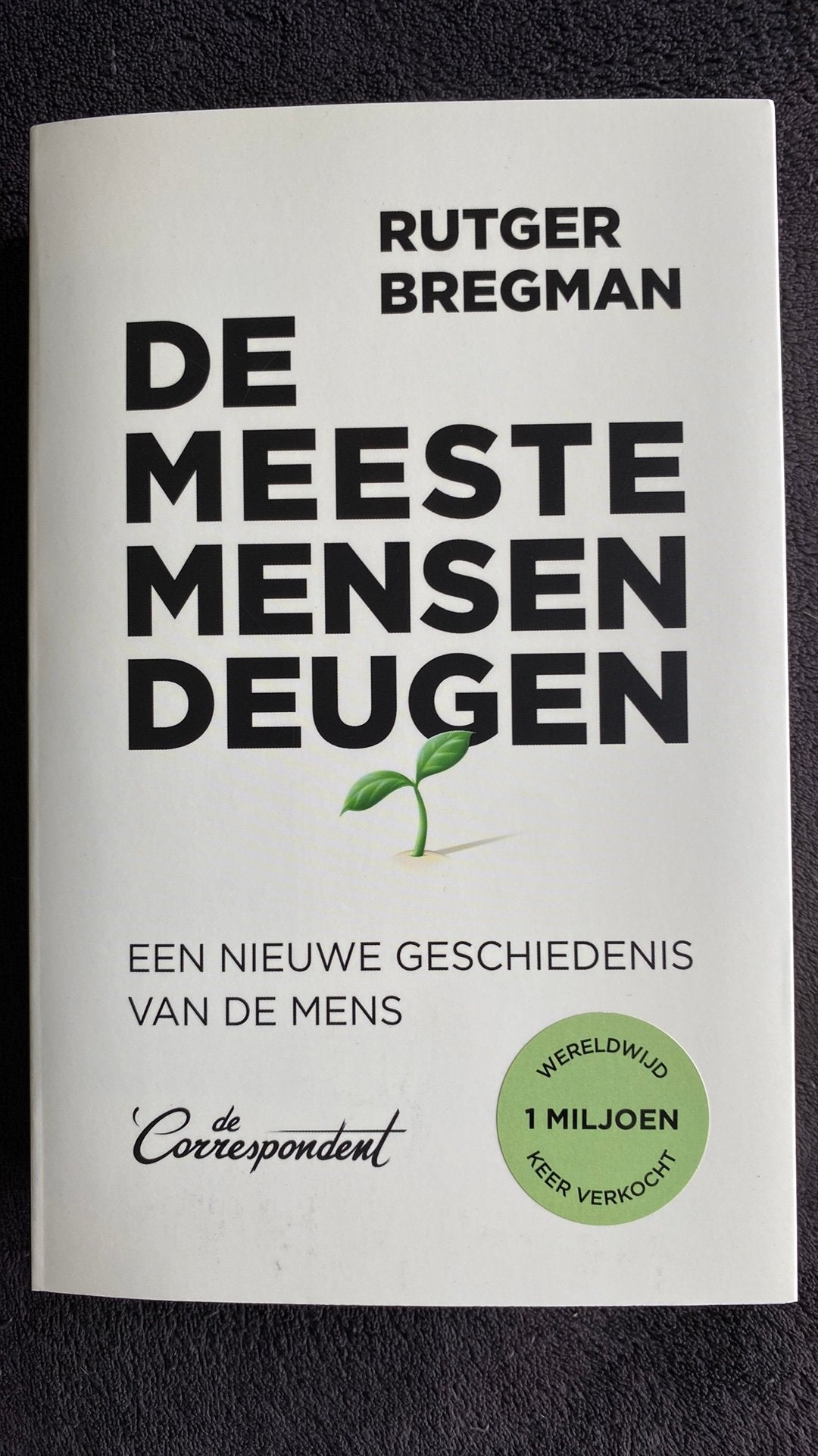 Rutger Bregman - De meeste mensen deugen, Boeken, Ophalen of Verzenden, Nieuw, Rutger Bregman