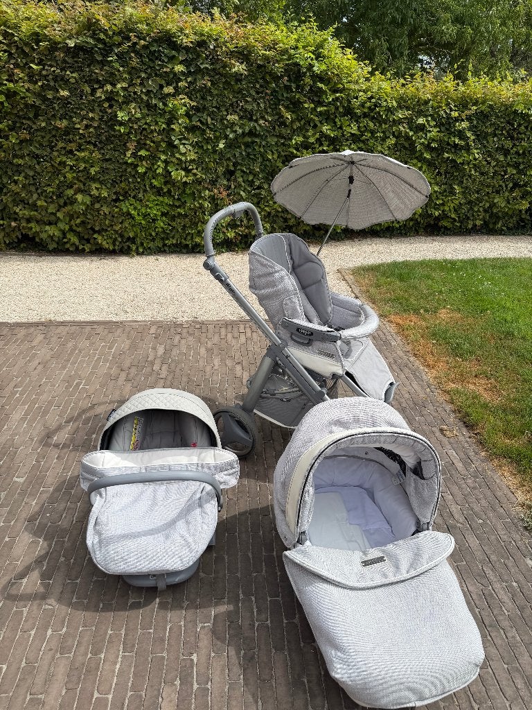 Complete 3 in 1 Kinderwagen, Kinderen en Baby's, Gebruikt, Met autostoeltje, Ophalen, Kinderwagen