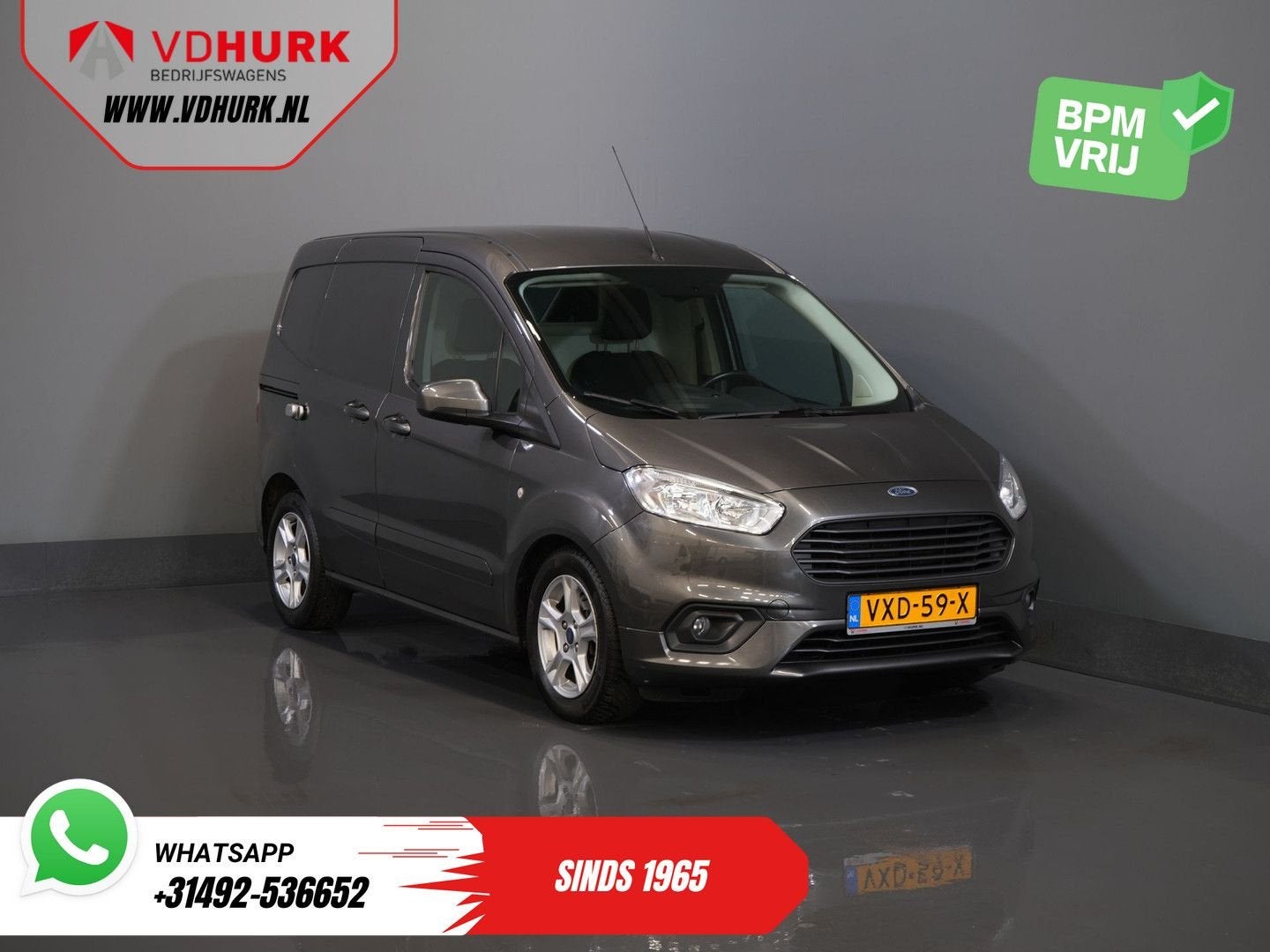 Ford Transit Courier 1.5 TDCI 100 pk Limited Stoelverw./ Voo, Bedrijf, 131 g/km, Ford, Zilver of Grijs
