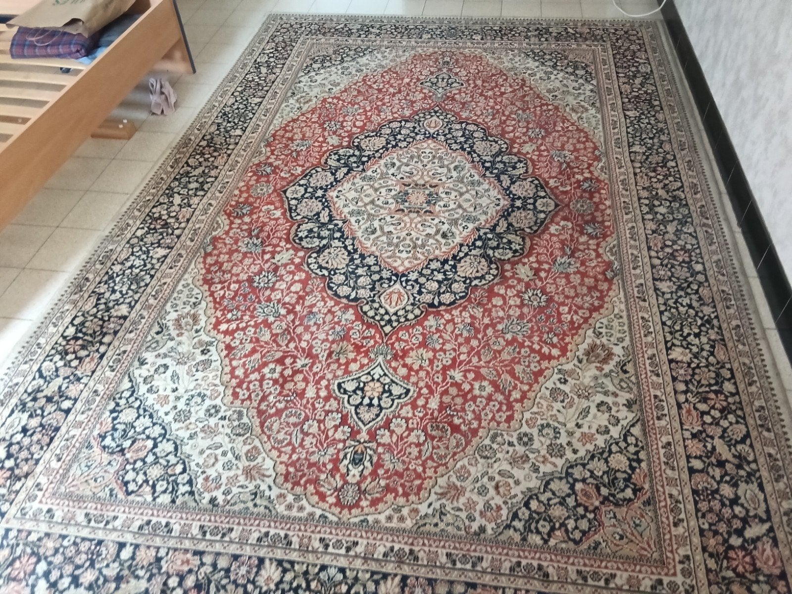 Vintage tapijt, Ophalen