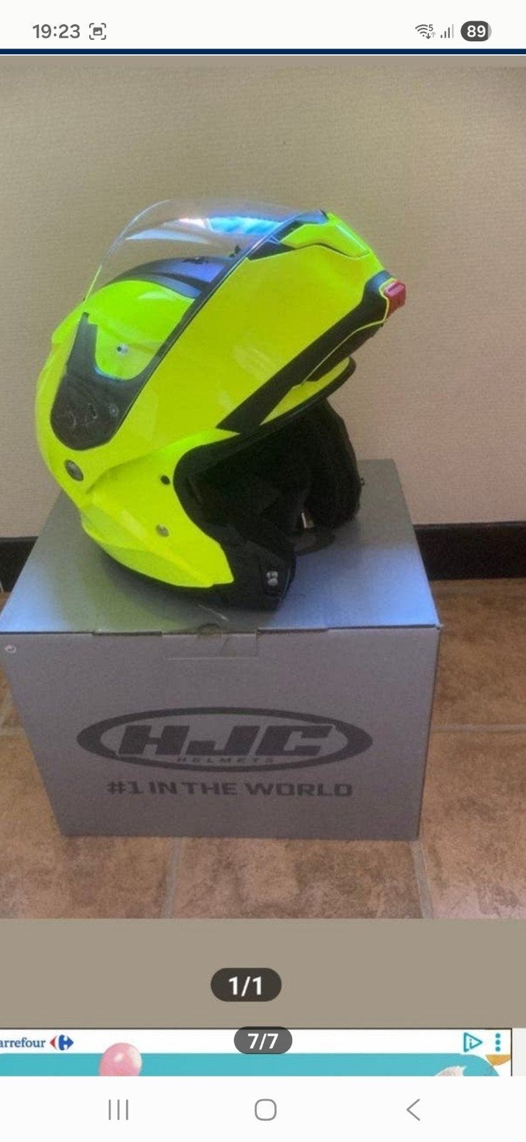 SUPER MOOIE MODULAIRE HELM MAAT L. PRIJS 70 EUR, Motoren, Ophalen, L