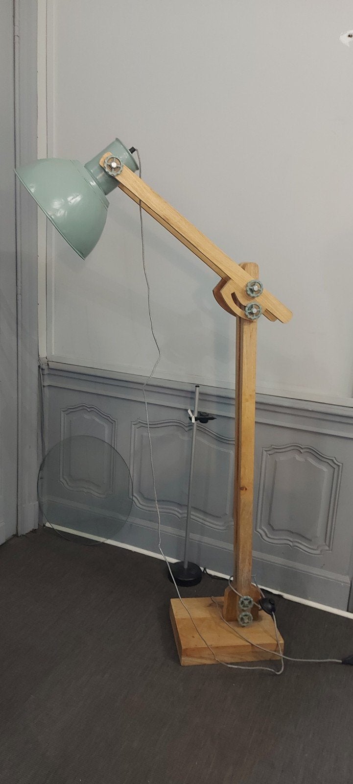 Lampadaire style industriel., Enlèvement, Bois