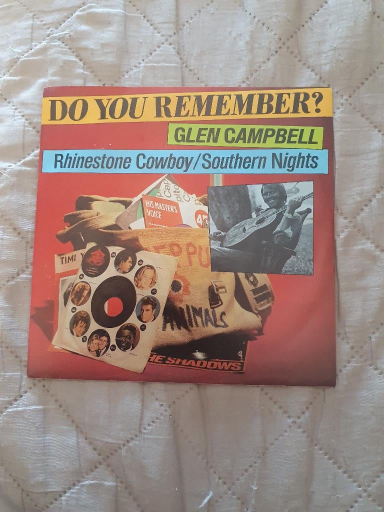 Glen Campbell ‎– Rhinestone Cowboy / Southern Nights - 1985, Cd's en Dvd's, Vinyl Singles, 7 inch, Ophalen of Verzenden, Zo goed als nieuw