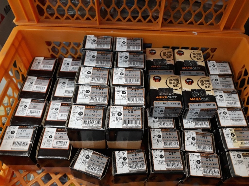 Houtschroeven spaanplaatvijzen INOX mix maten, Ophalen, Schroeven, Nieuw, Inox