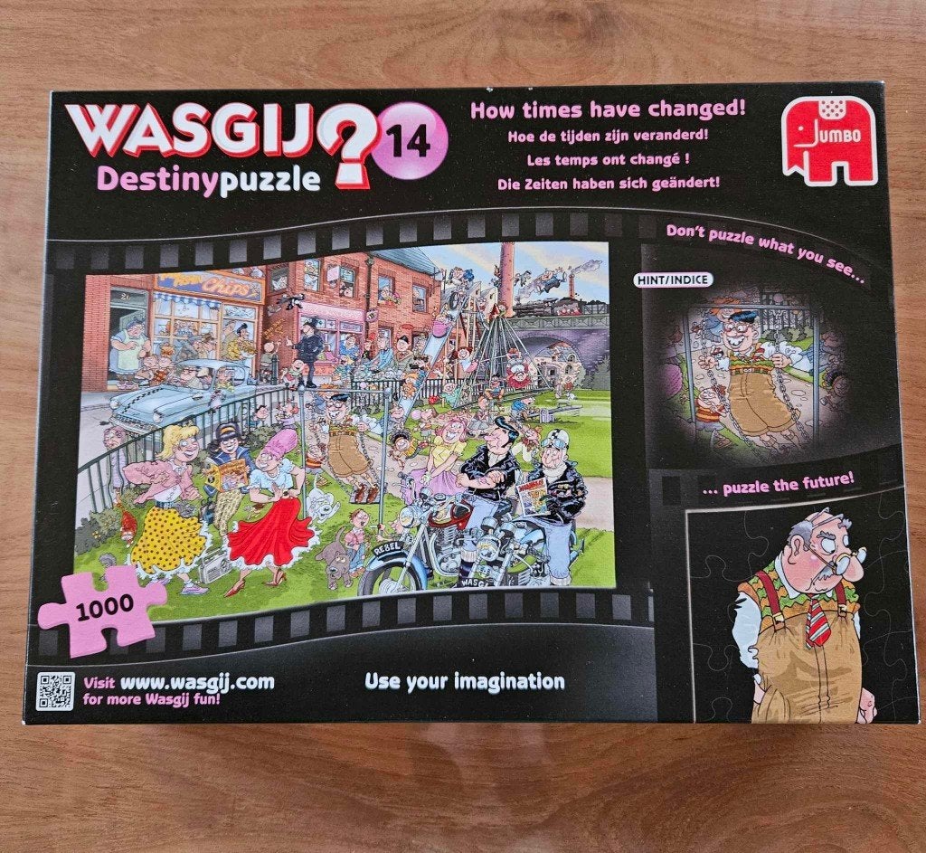 Puzzle 1000 pièces WASGIJ 14, Enlèvement ou Envoi, 500 à 1500 pièces, Comme neuf, Puzzle