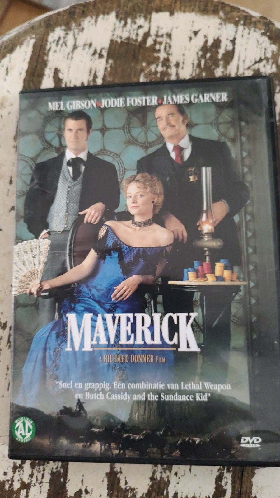 Maverick, Cd's en Dvd's, Dvd's | Klassiekers, Zo goed als nieuw, Western, 1980 tot 2000, Vanaf 12 jaar, Engels, Nederlands, Ophalen of Verzenden