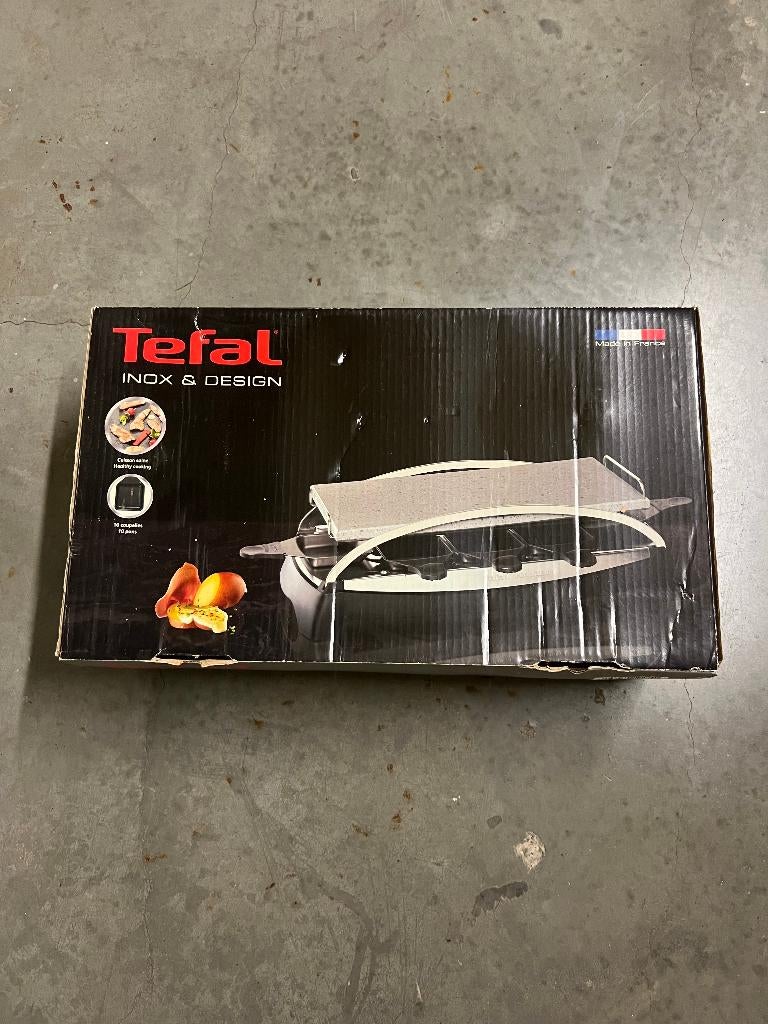 Tefal raclette / gourmetstel – inox & design, Elektronische apparatuur, Gourmetstellen, Zo goed als nieuw, Ophalen