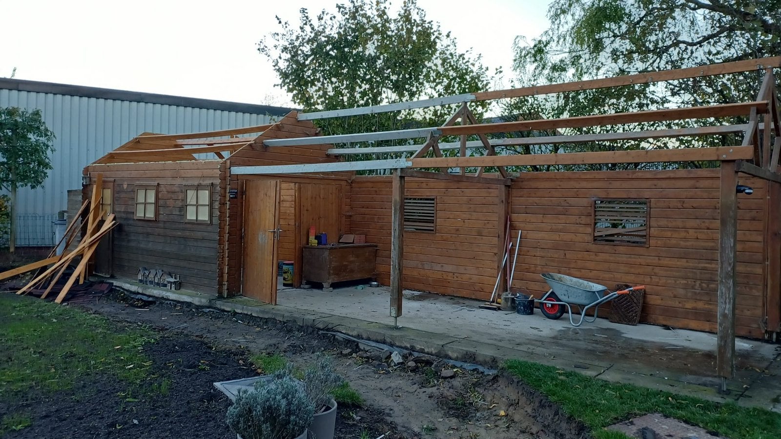 Hele grote overkapping met schuur, Ophalen, Gebruikt, Overige typen