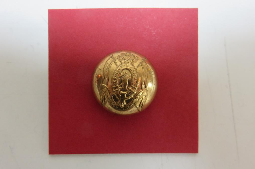 Bouton 1er Lancier, Collections, Objets militaires | Général, Enlèvement ou Envoi, Armée de terre, Emblème ou Badge