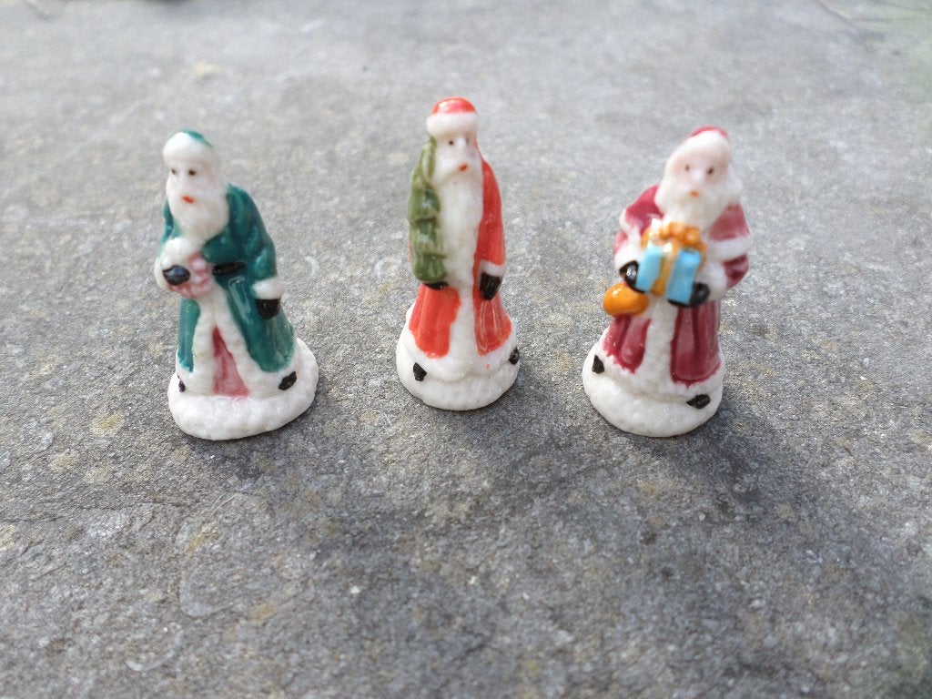 Lots 3 Feves Three Wise Men Epiphanies Kerstman Kerstboom, Ophalen of Verzenden, Nieuw