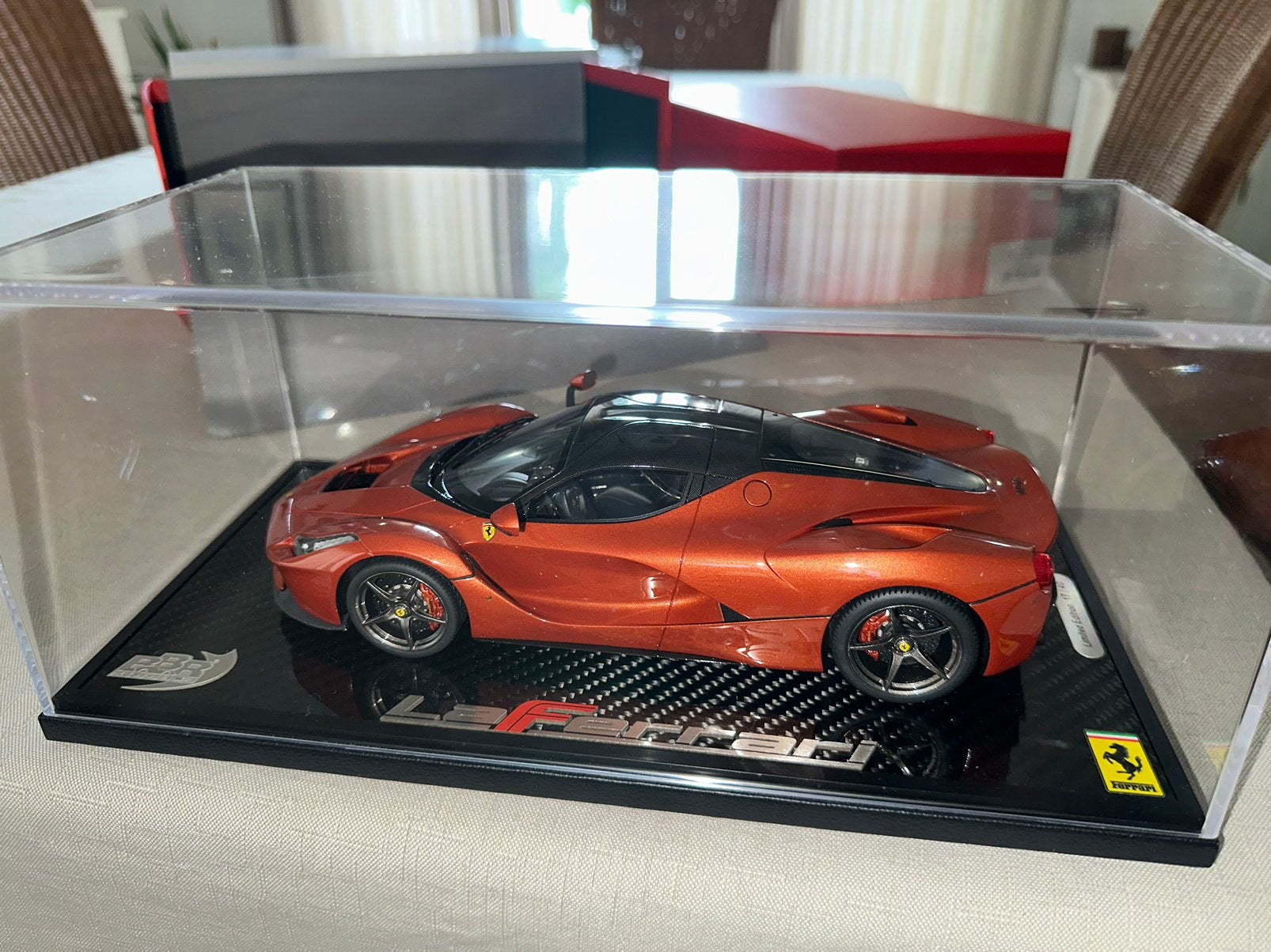 BBR 1:18 Ferrari La Ferrari (Orange Copper), Enlèvement ou Envoi, Comme neuf