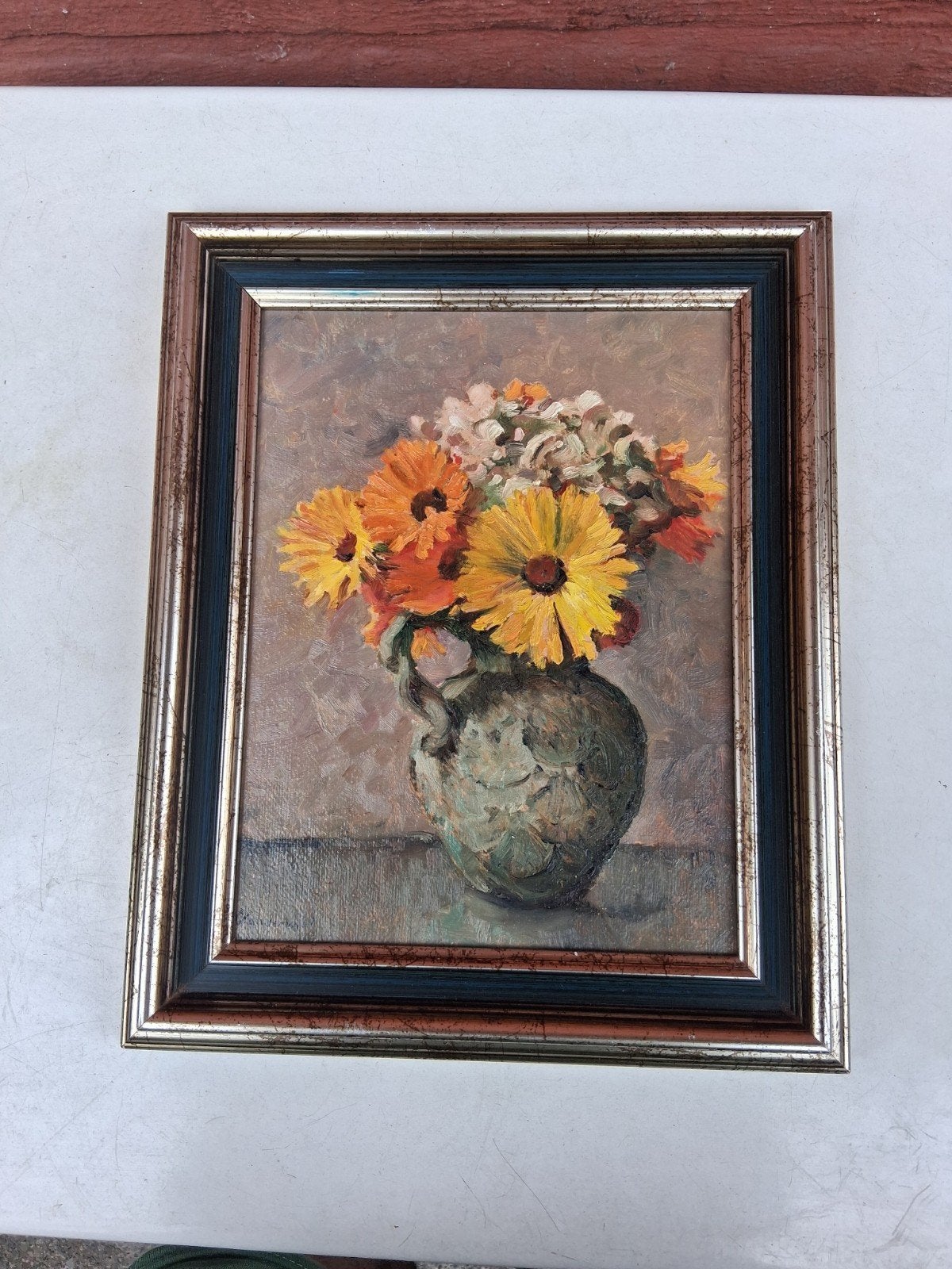 vandervael armily bouquet, Antiquités & Art, Peinture à l'huile, Enlèvement, Papier/carton, Fleurs