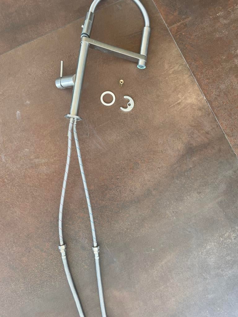 Robinet de cuisine avec douchette Nobilis, Ophalen, Minder dan 50 cm, Gebruikt, Overige kleuren