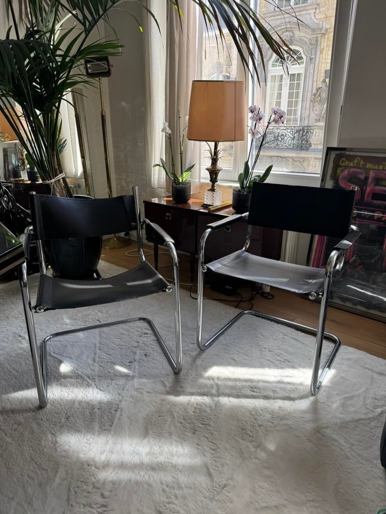 Pair of Bauhaus-style chairs  B34 / Cesca design inspired, Ophalen