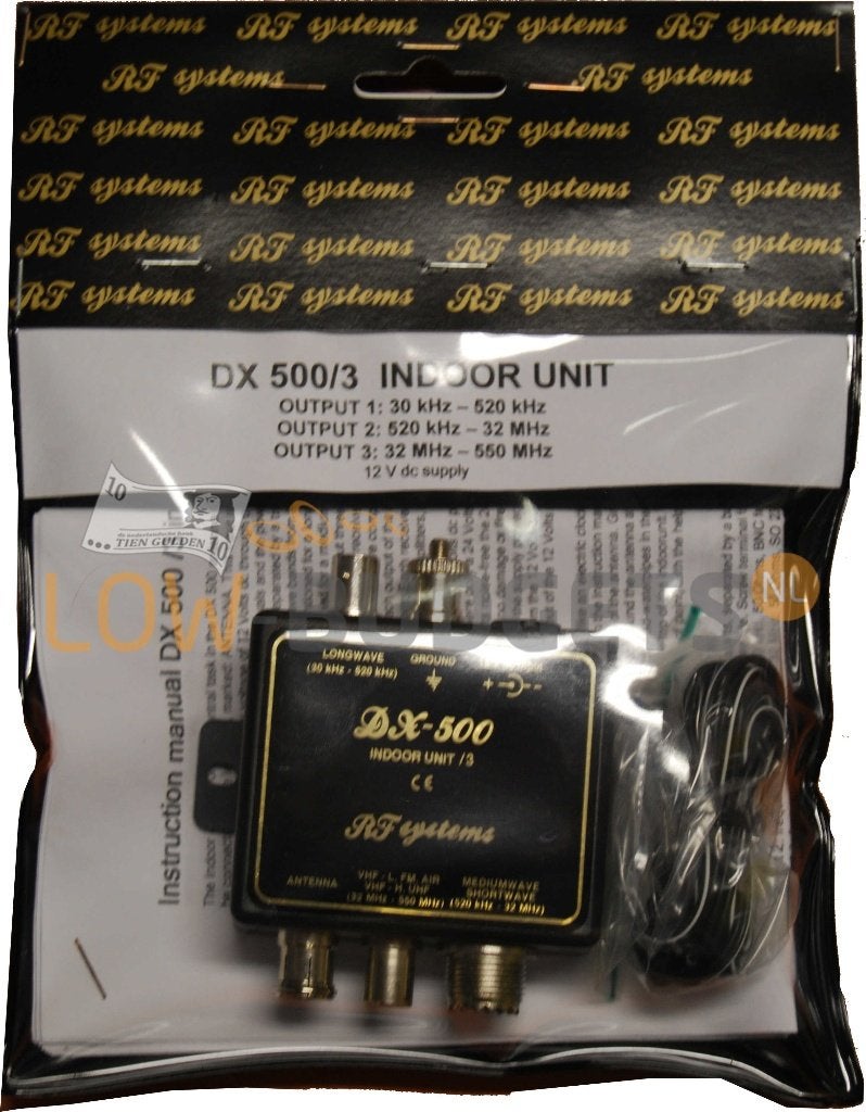 RF Systems DX-500/3 Triplexer Indoor Unit 550MHz, Envoi