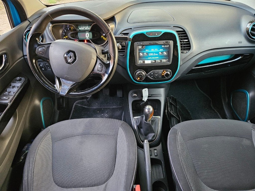 Renault Captur 1.5 dCi  ACHTERUITRIJCAMERA  GPS  AIRCO, Auto's, Voorwielaandrijving, Euro 5, Stof, Zwart