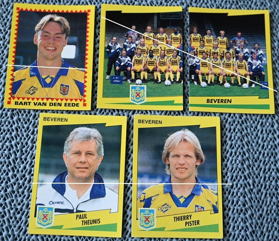 Panini/Football 98/SK Beveren/14 autocollants, Collections, Envoi, Comme neuf, Affiche, Image ou Autocollant
