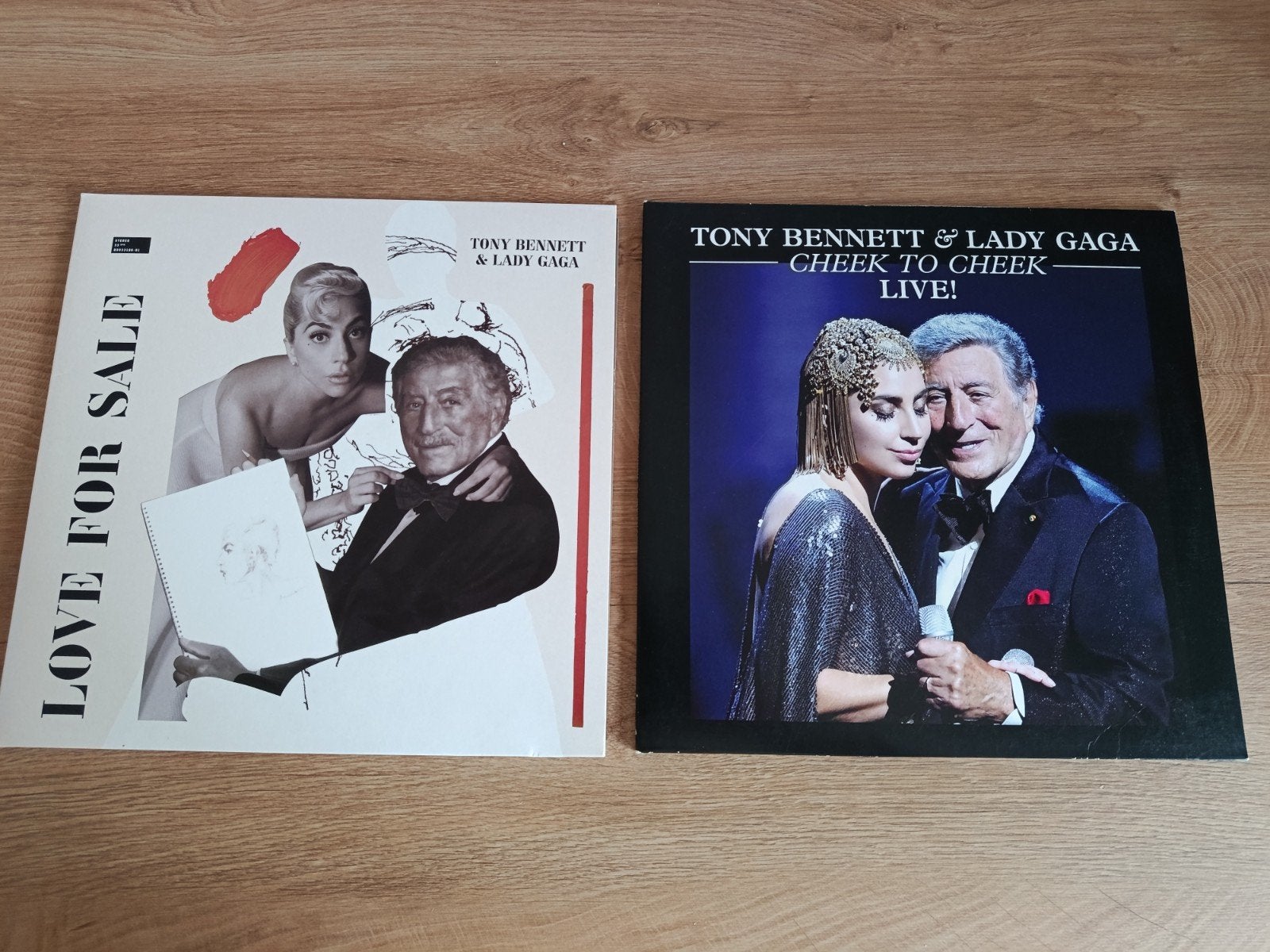 Set van twee vinylalbums van Lady Gaga & Tony Bennett, Zo goed als nieuw, Jazz
