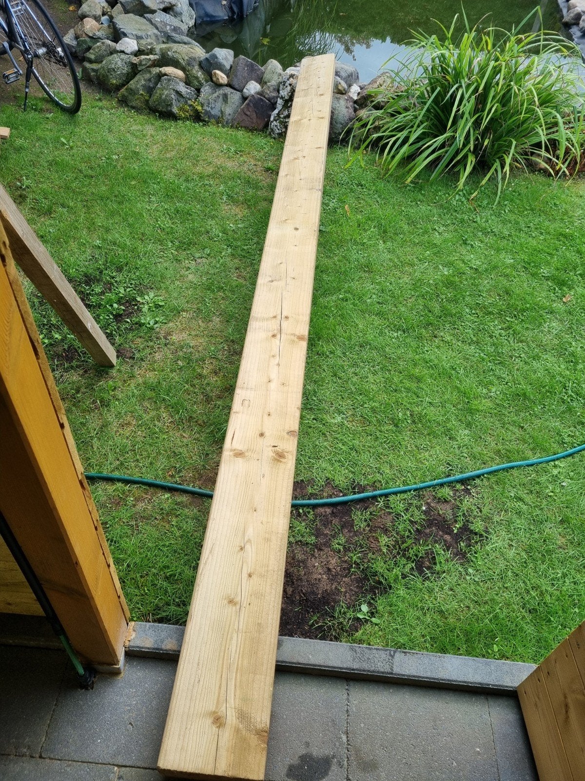 Vuren geimpregneerd balk nieuw, Jardin & Terrasse, Enlèvement, Neuf, 250 cm ou plus, Poutres