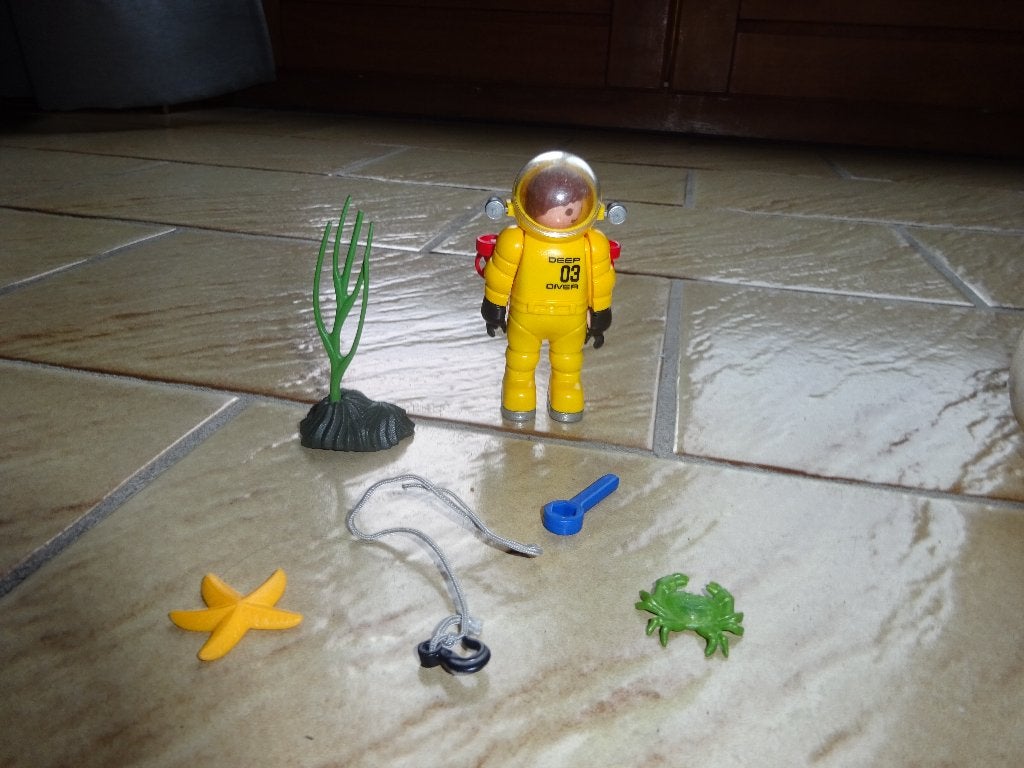 Plongeur Playmobil, Enlèvement ou Envoi, Comme neuf, Kit complet, Figurines