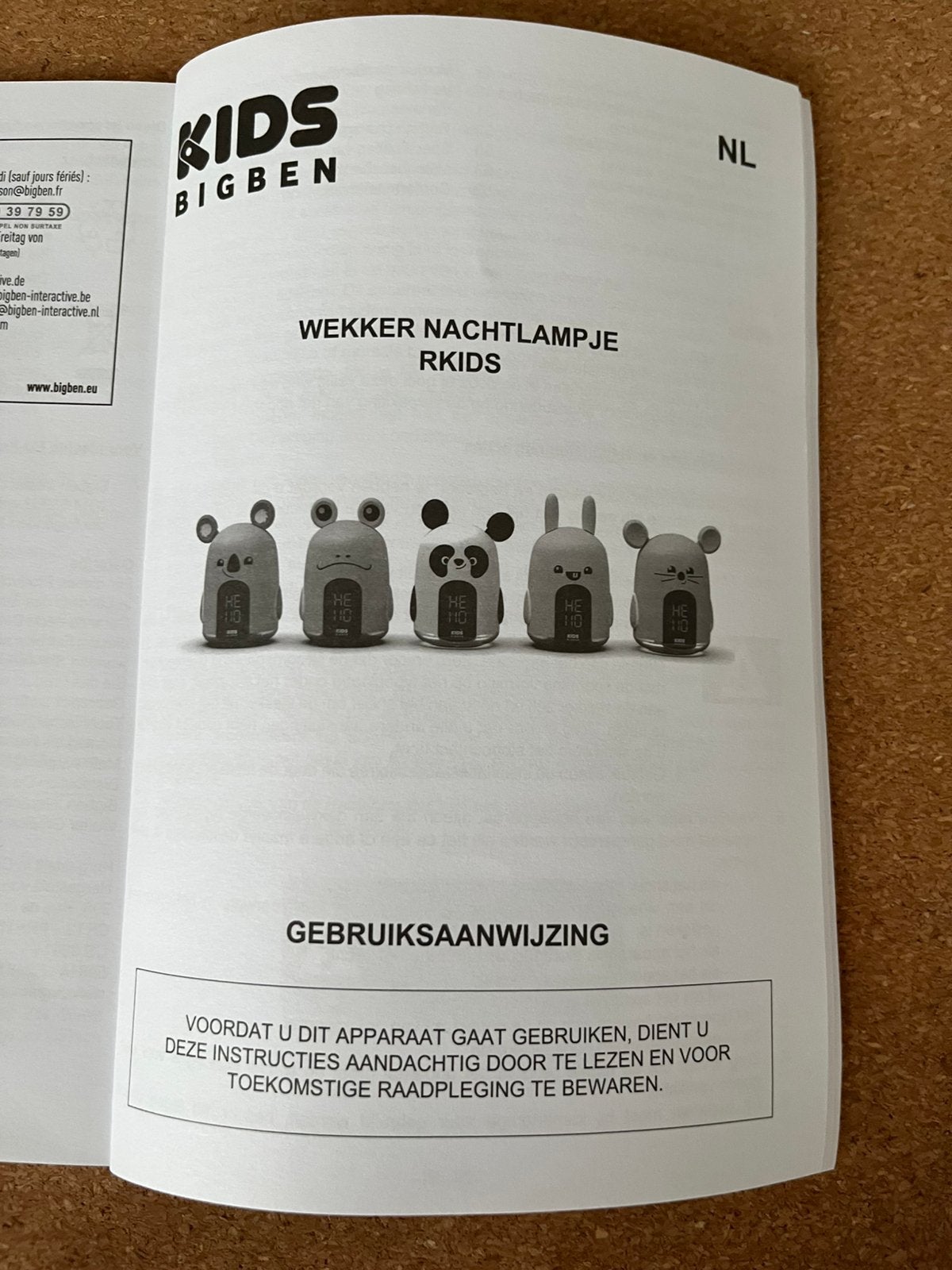 Kids BigBen wekker konijm, Ophalen, Zo goed als nieuw
