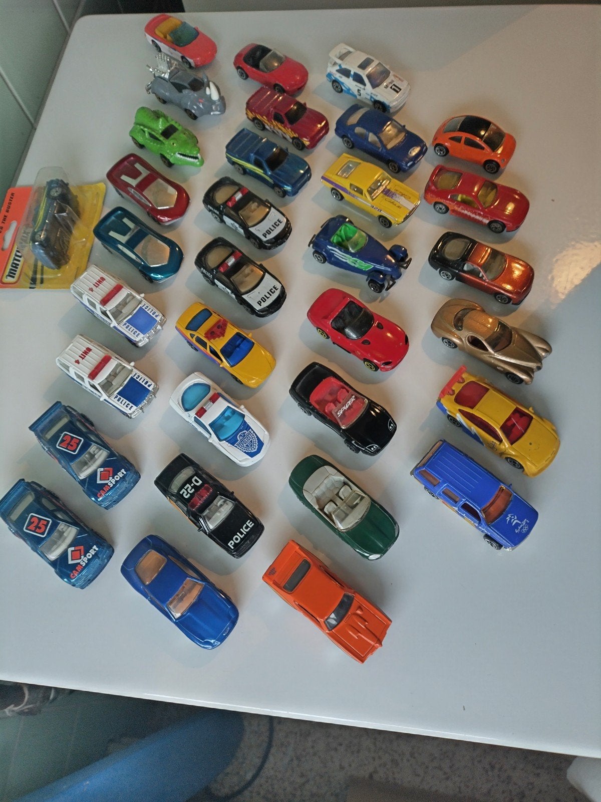 33x Matchbox 1999 AFHALING LEES BESCHRIJVING, Enlèvement, Utilisé, Voiture, Matchbox