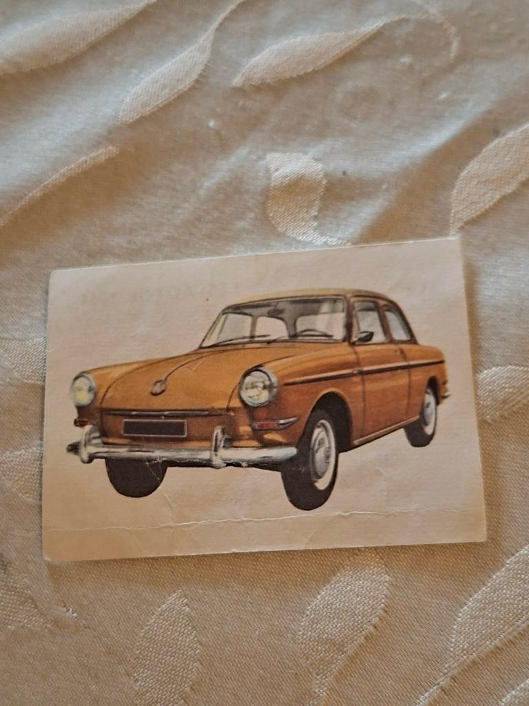 Prentje/Chromo : Volkswagen 1500/Chocolade Jacques, 1960 tot 1980, Gebruikt, Ophalen of Verzenden, Prent