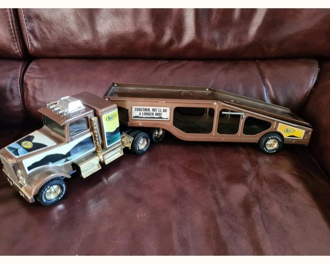 Prachtige,Nylint USA Truck met Trailer Bandag, Ophalen of Verzenden