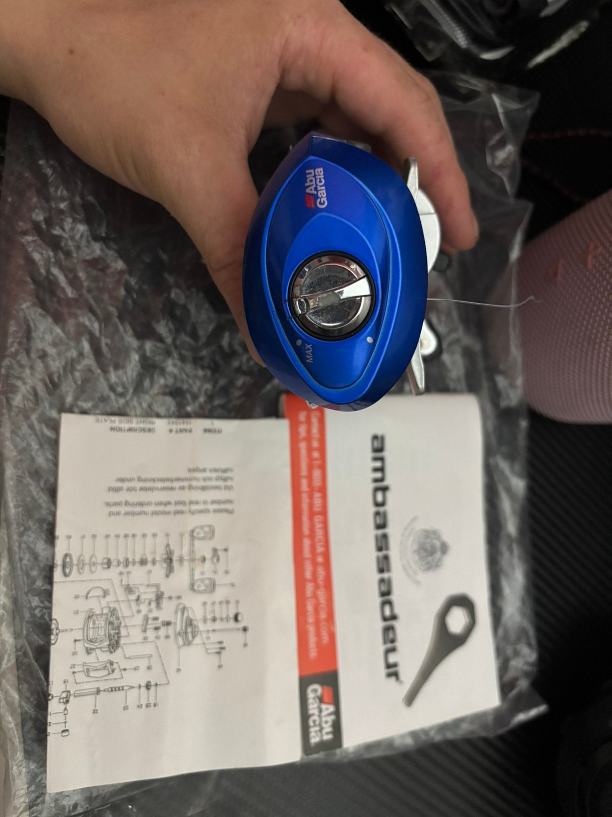 Alicia blue max reel, Watersport en Boten, Ophalen, Zo goed als nieuw