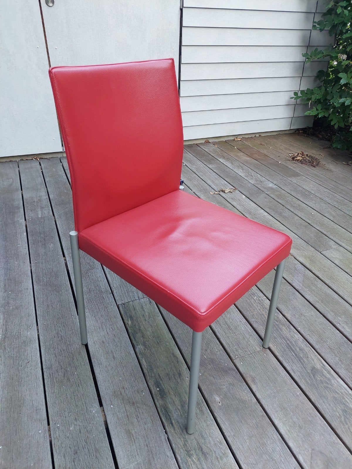 Design Eetkamerstoelen KFF 8 stuks, Ophalen, Gebruikt, Design, Leer
