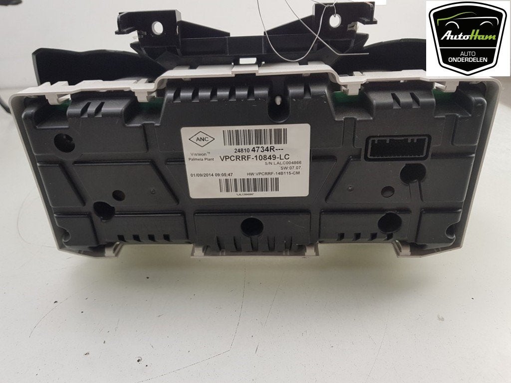 INSTRUMENTS DE BORD Renault Clio IV (5R) (01-2012/08-2021), Amalienbadstr. 41a
76227  Karlsruhe, DE, Visteon Electronics Germany GmbH