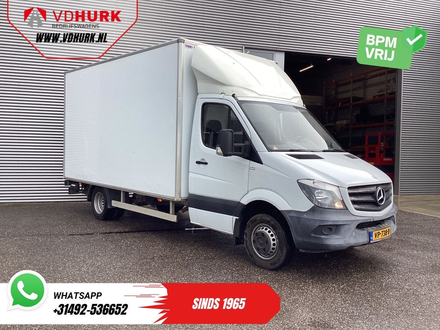 Mercedes-Benz Sprinter 516 2.2 CDI Bakwagen Laadklep/ Euro 6, Wit, Mercedes-Benz, Bedrijf, Te koop
