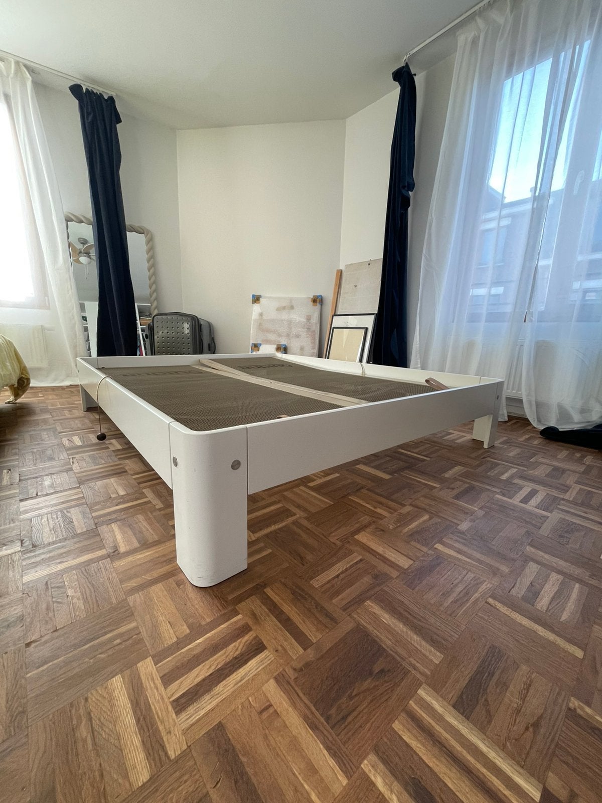 Auping bed Auronde wit, 160x210, Ophalen, Verstelbaar, Tweepersoons, Zo goed als nieuw