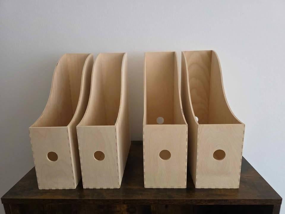 Lot de 4 Range-revues KNUFF / Ikea pour BILLY, KALLAX, Ophalen, Zo goed als nieuw