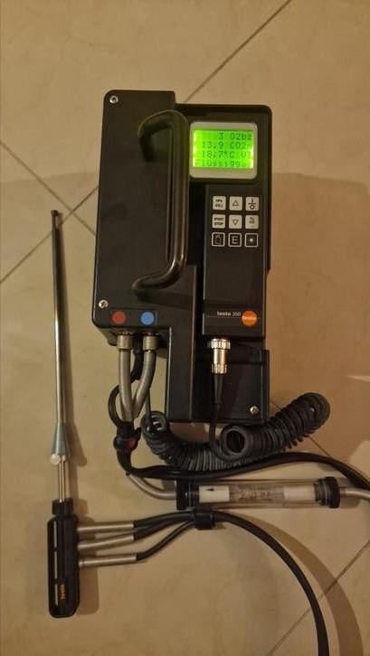 Analyseur de combustion Testo 350, Bricolage & Construction, Instruments de mesure, Enlèvement ou Envoi, Utilisé