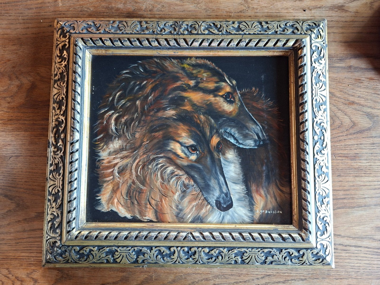 peinture huile sur bois G. Debuisson, Antiquités & Art, Enlèvement ou Envoi