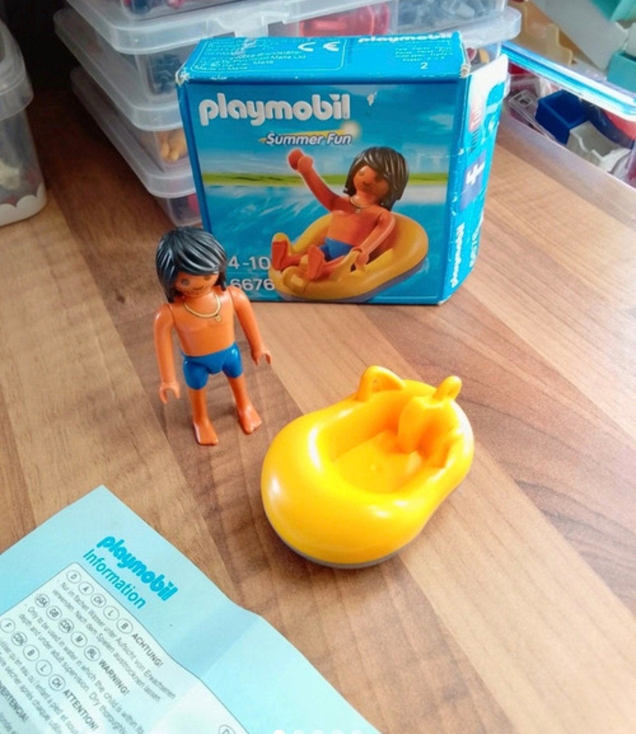 Playmobil Summer Fun - zwemmer met boei - complete doos, Complete set, Ophalen of Verzenden, Figuren, Summer fun